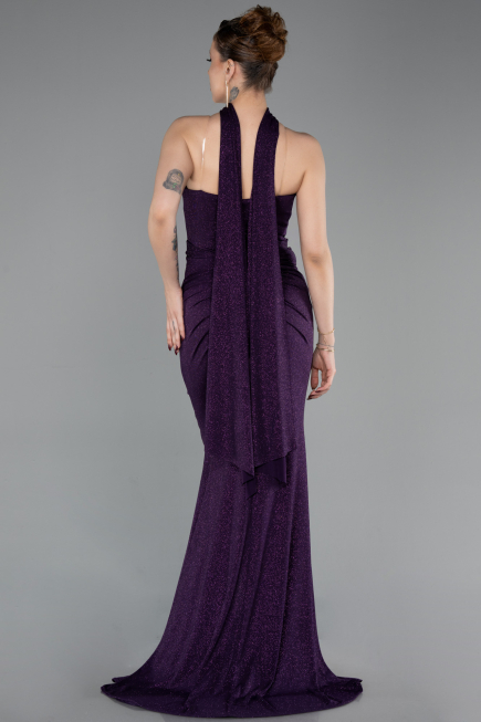 Long Purple Evening Dress ABU6112