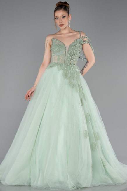 Long Mint Evening Dress ABU6113