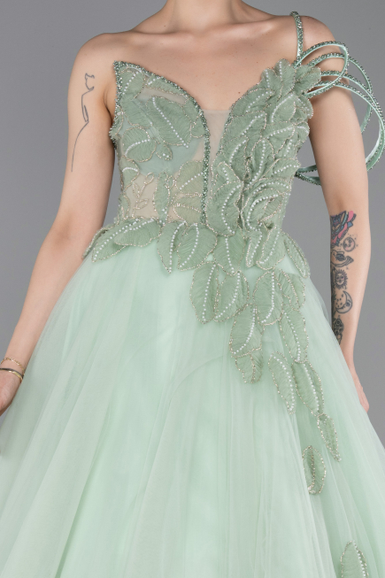 Long Mint Evening Dress ABU6113