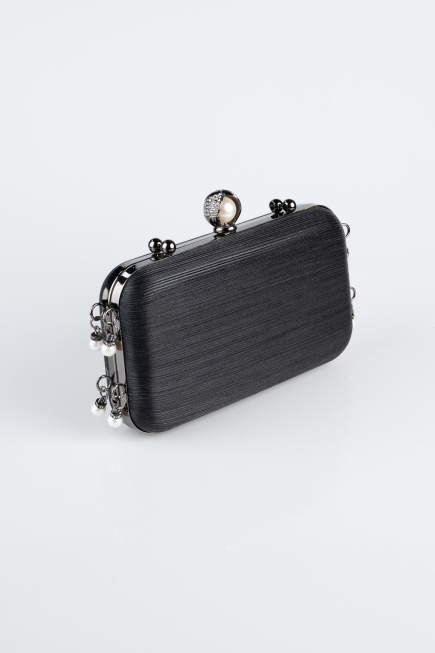 Black Laser Cut Night Bag KC714