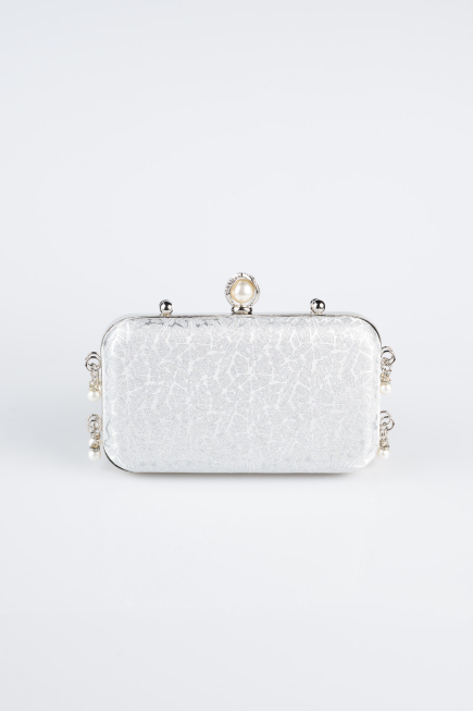 Silver Patterned Night Bag KC714
