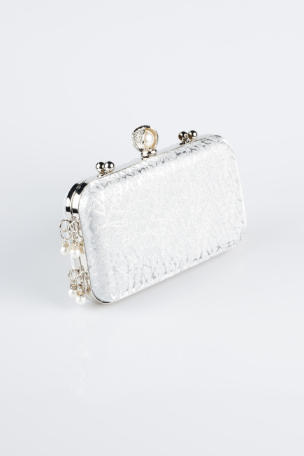 Silver Patterned Night Bag KC714