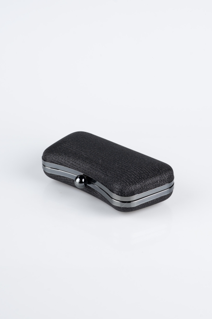 Black Silvery Evening Bag KC249