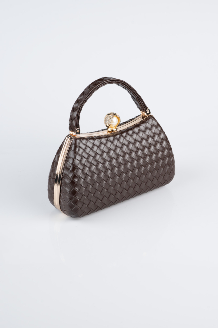 Brown Leather Night Bag KC752