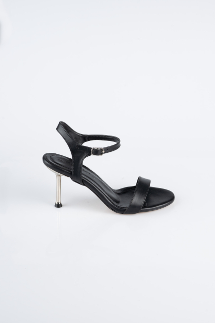 Black Leather Evening Shoe AB2112