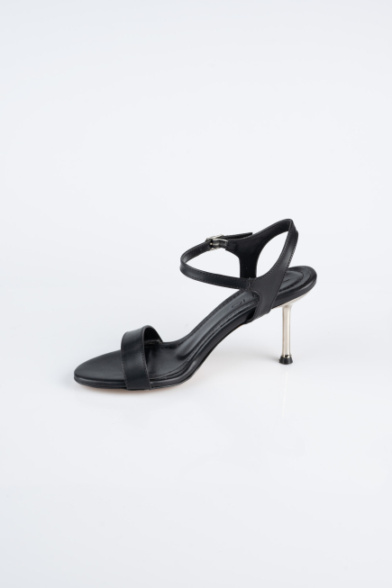 Black Leather Evening Shoe AB2112