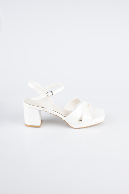 White Leather Evening Shoe ABD2114