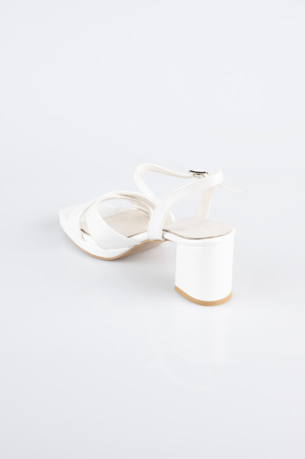 White Leather Evening Shoe ABD2114