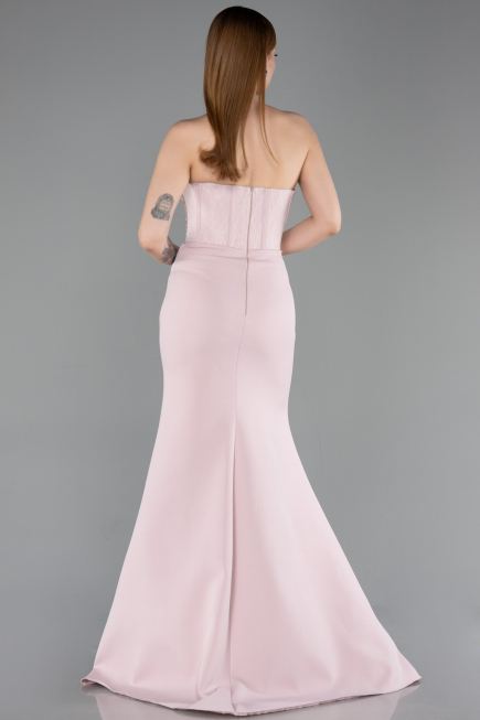 Powder Color Long Evening Dress ABU5568