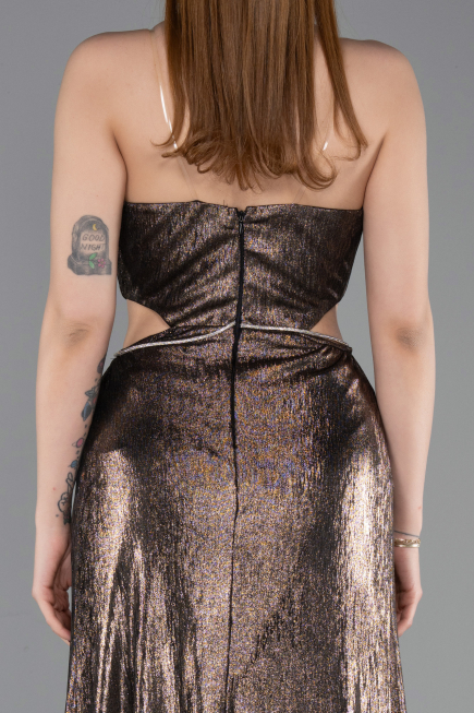 Long Brown Prom Gown ABU6127