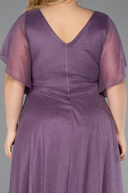 Midi Lavender Plus Size Cocktail Dress ABK2622