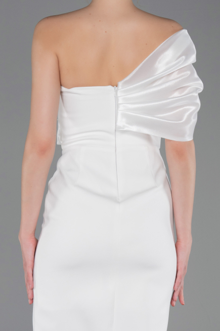 Midi White Cocktail Dress ABK2625