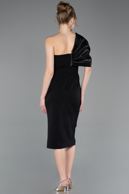 Midi Black Cocktail Dress ABK2625