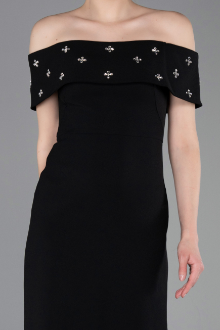 Long Black Prom Gown ABU6161