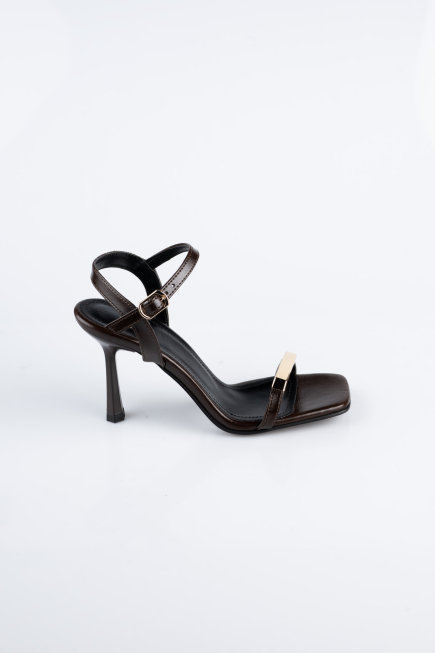 Brown Leather Evening Shoe ABD2116