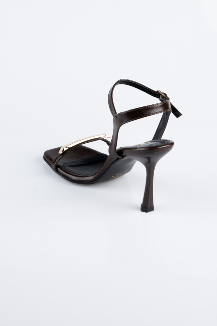 Brown Leather Evening Shoe ABD2116