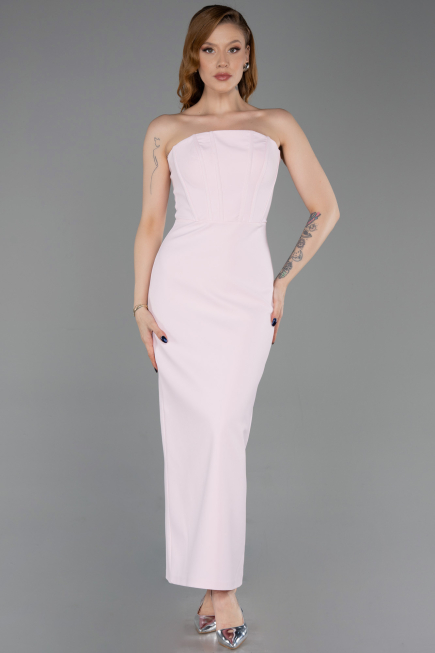 Midi Powder Color Party Dress ABK2628