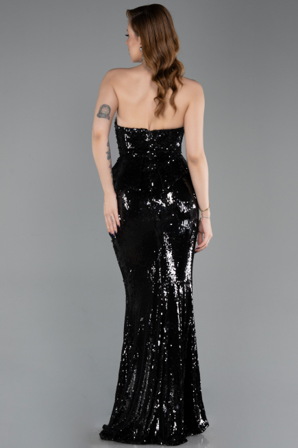 Long Black Mermaid Prom Dress ABU5721