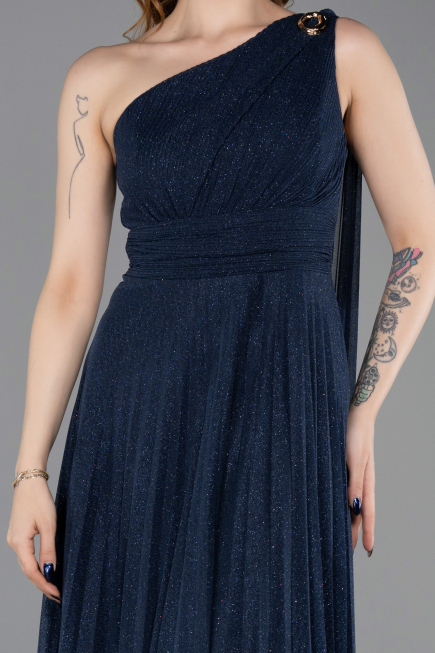 Long Navy Blue Evening Dress ABU6164