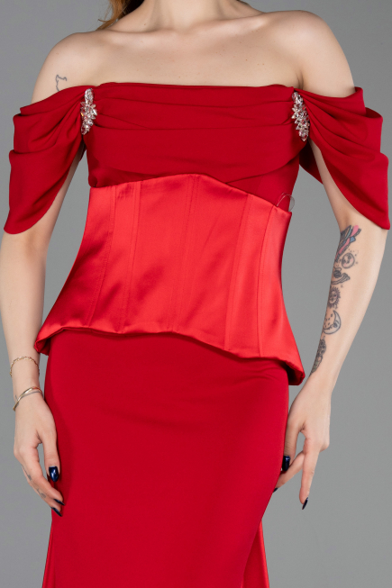 Long Red Evening Dress ABU6167