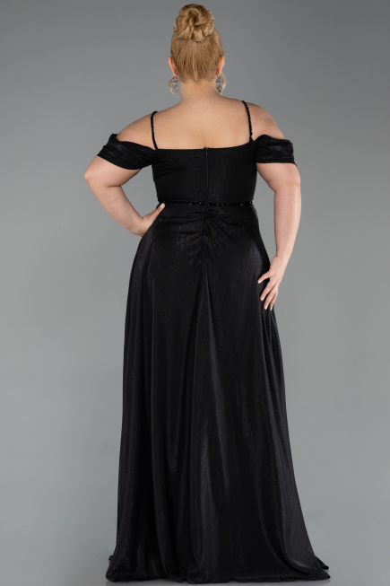 Long Black Formal Plus Size Dress ABU6185