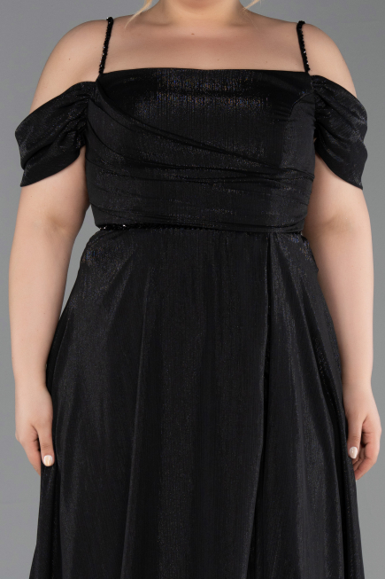 Long Black Formal Plus Size Dress ABU6185