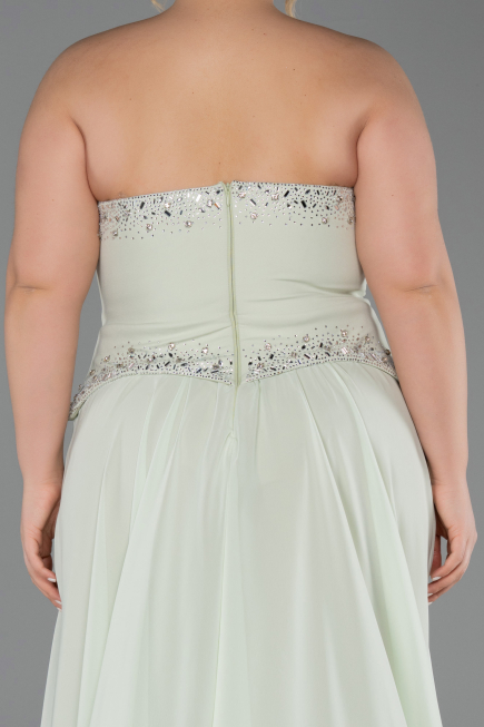 Long Mint Chiffon Evening Dress ABU6188