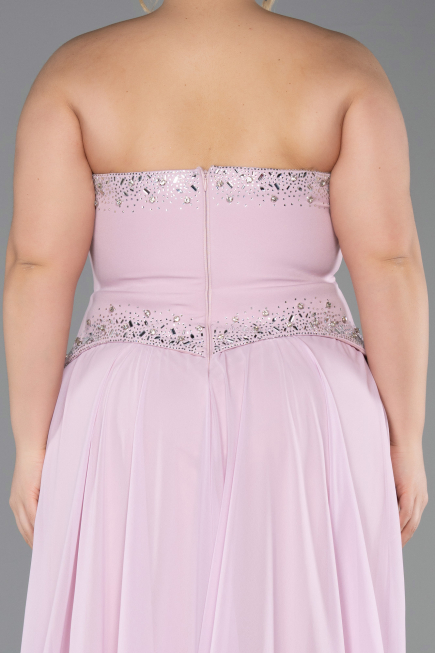 Long Powder Color Chiffon Evening Dress ABU6188