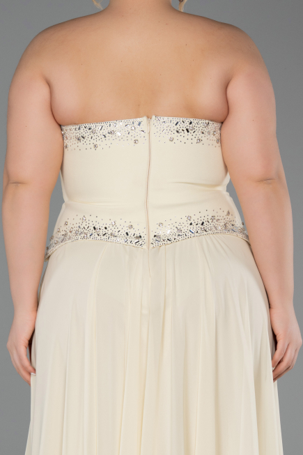 Long Yellow Chiffon Evening Dress ABU6188