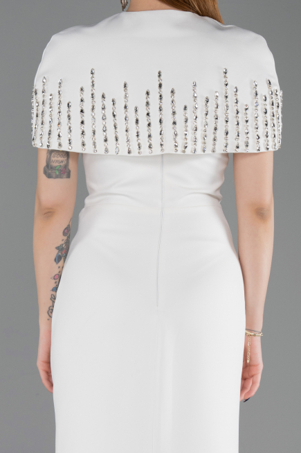 Long White Evening Dress ABU5889