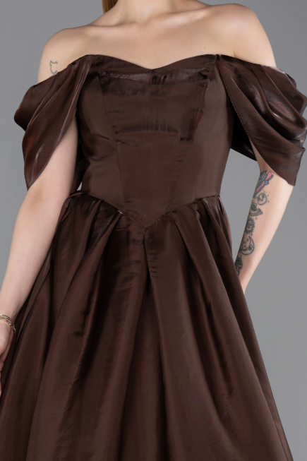 Long Brown Evening Dress ABU6191