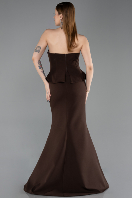 Long Brown Prom Gown ABU6192