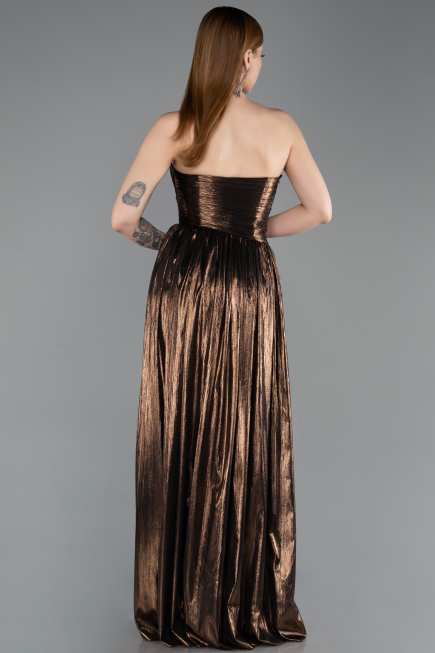 Long Brown Prom Gown ABU6196