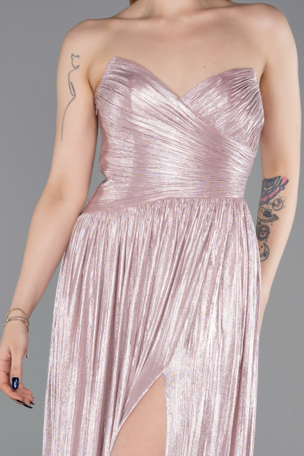 Long Powder Color Prom Gown ABU6196