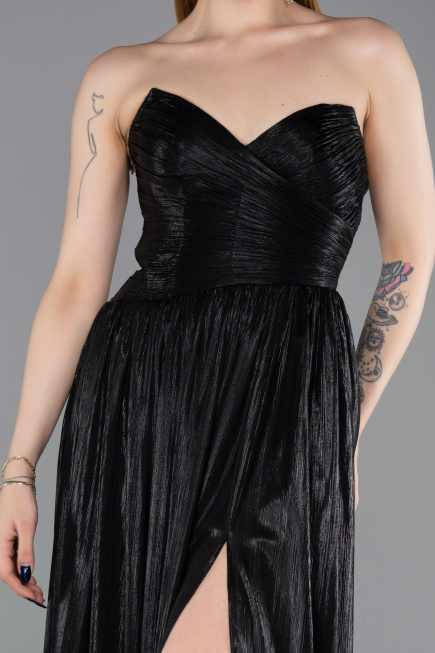 Long Black Prom Gown ABU6196