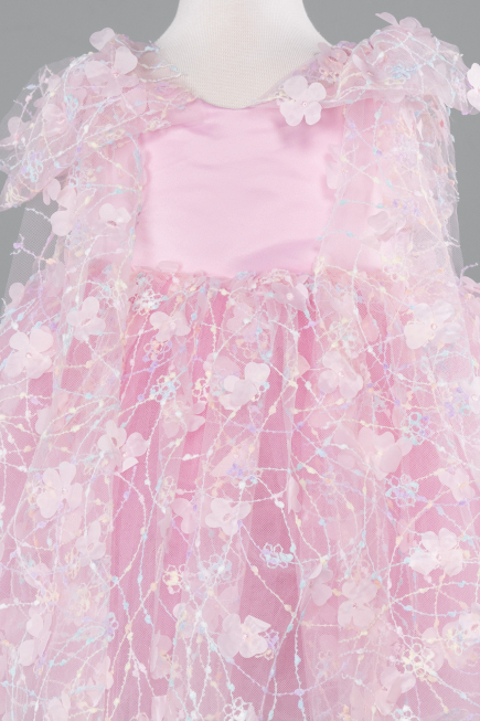 Short Powder Color Girl Dress ABK2629