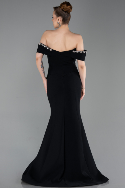 Long Black Mermaid Prom Dress ABU6198