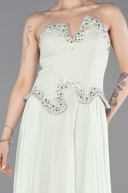 Long Mint Chiffon Evening Dress ABU6188