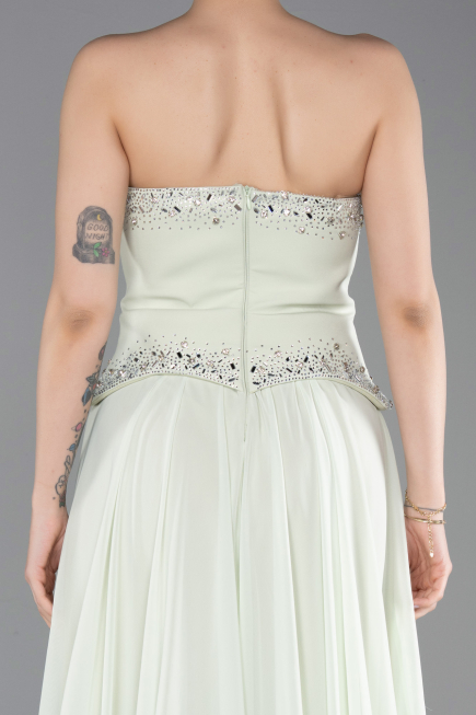 Long Mint Chiffon Evening Dress ABU6188