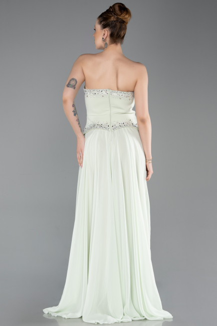 Long Mint Chiffon Evening Dress ABU6188