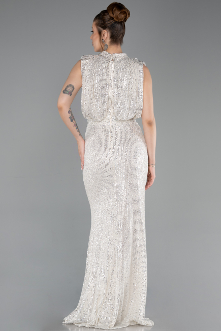 Mink Long Scaly Evening Dress ABU2752