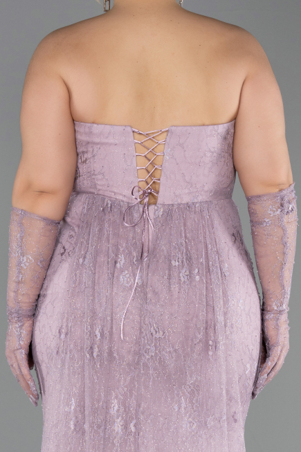 Long Lavender Dantelle Plus Size Evening Dress ABU6280