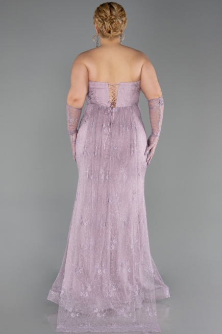 Long Lavender Dantelle Plus Size Evening Dress ABU6280