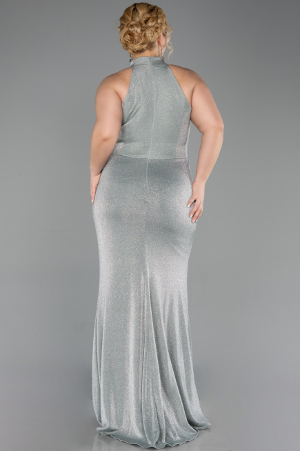 Long Mint Plus Size Evening Gown ABU6311