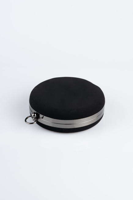Black Suede Evening Bag SH841