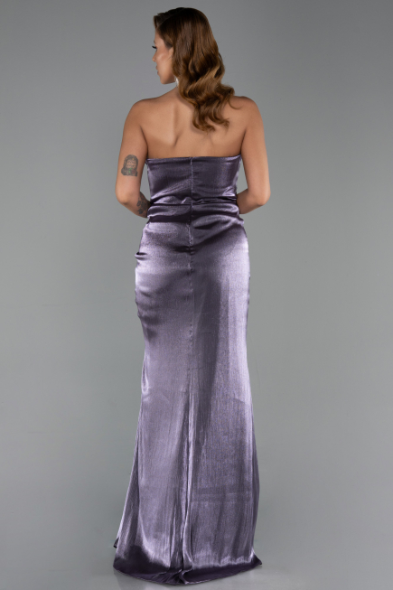 Long Lavender Chiffon Evening Dress ABU6336