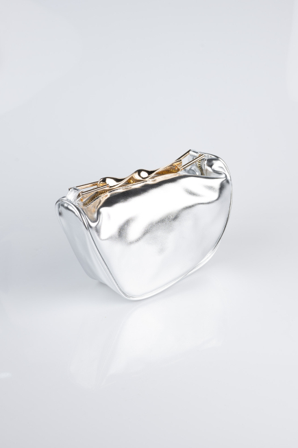 Silver Leather Night Bag KC476