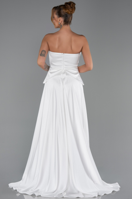 Long White Dantelle Evening Dress ABU5615