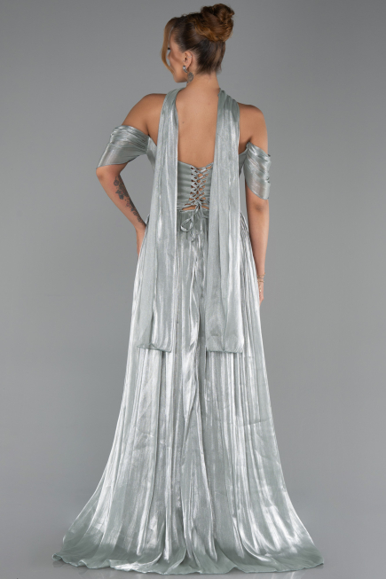 Long Mint Chiffon Evening Dress ABU6342
