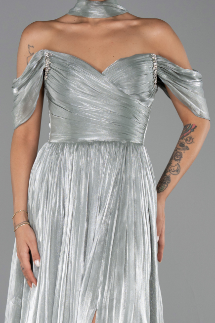 Long Mint Chiffon Evening Dress ABU6342